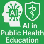 AI in Public Health Education Logo green and white